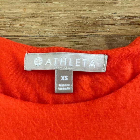 Athleta  La Palma Dress Coral Red UPF 50+ Womens XS Athleisure Lightweight - Picture 4 of 6